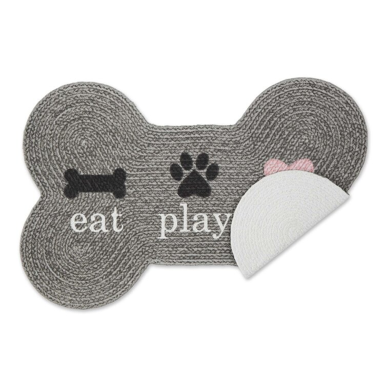 Bone shaped clearance dog food mat